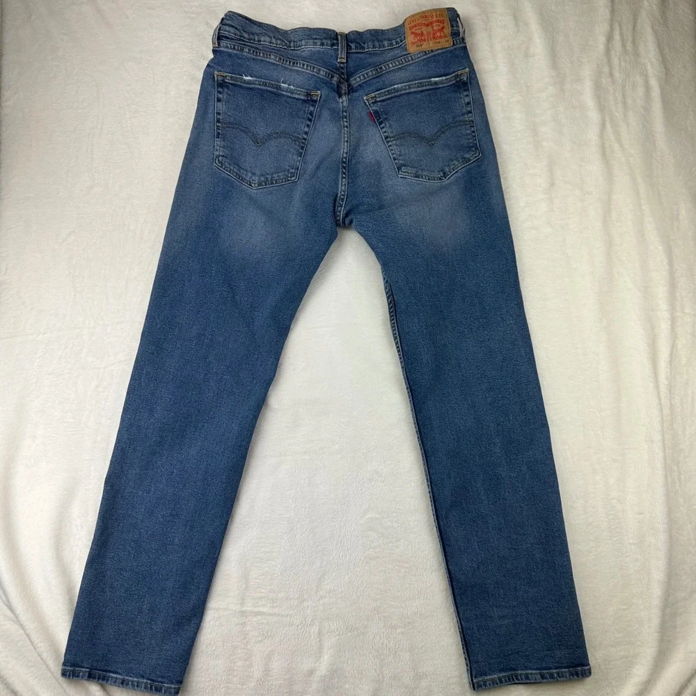 Levi's Jeans Mens 505 Regular Fit 36X34 Blue‎ Straight Leg Stretch Denim